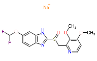 6-(Difluoromethoxy)-2-[(S)-[(3,4-dimethoxy-2-pyridinyl)methyl]sulfinyl]-1H-benzimidazole sodium salt CAS No.160488-53-9